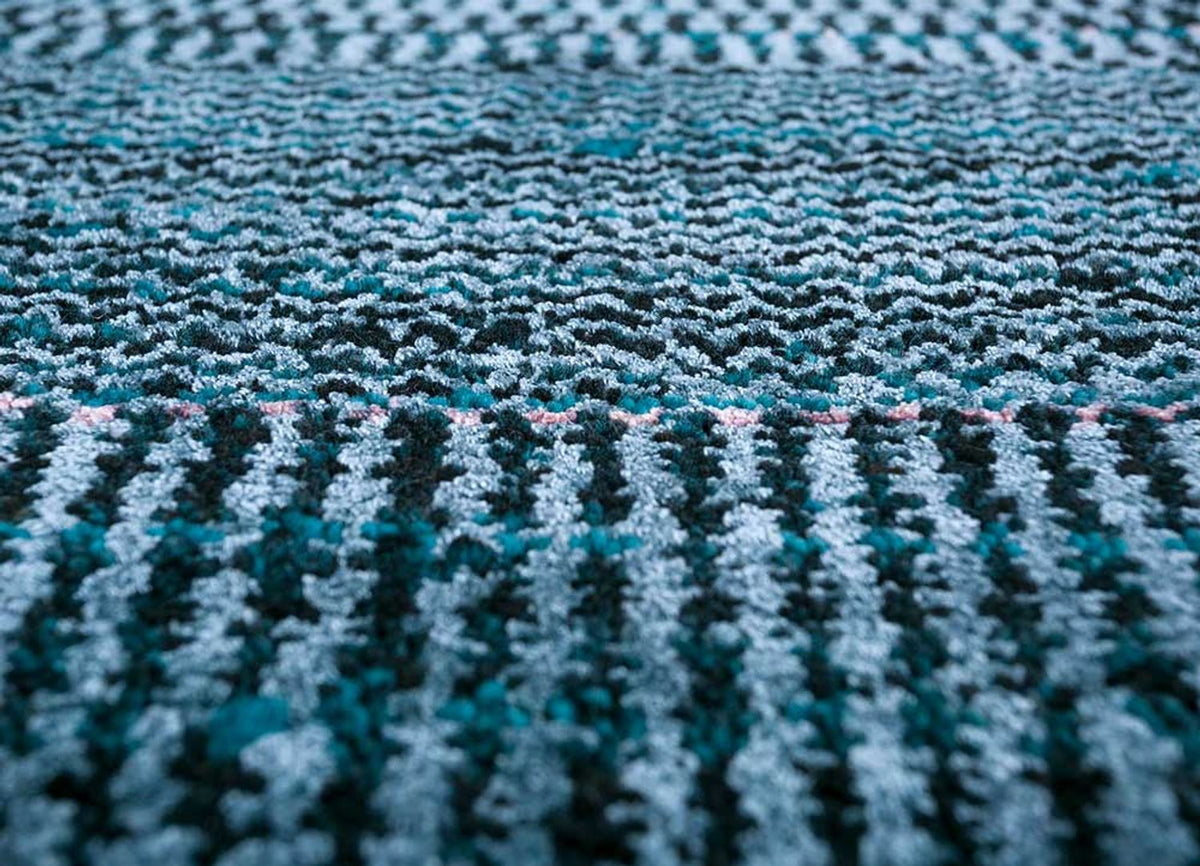 Tapis en laine - 270 x 180 cm - bleu foncé