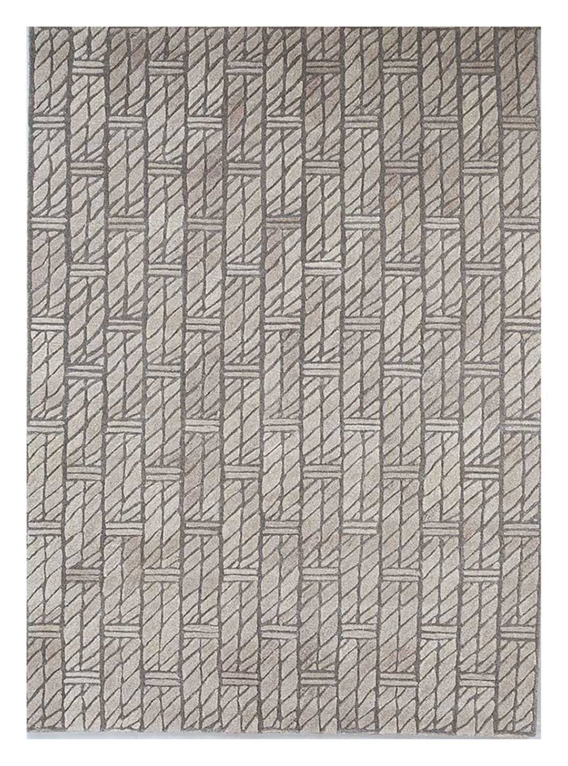 Tapis en laine - 240 x 150 cm - beige foncé