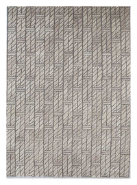 Tapis en laine - 240 x 150 cm - beige foncé