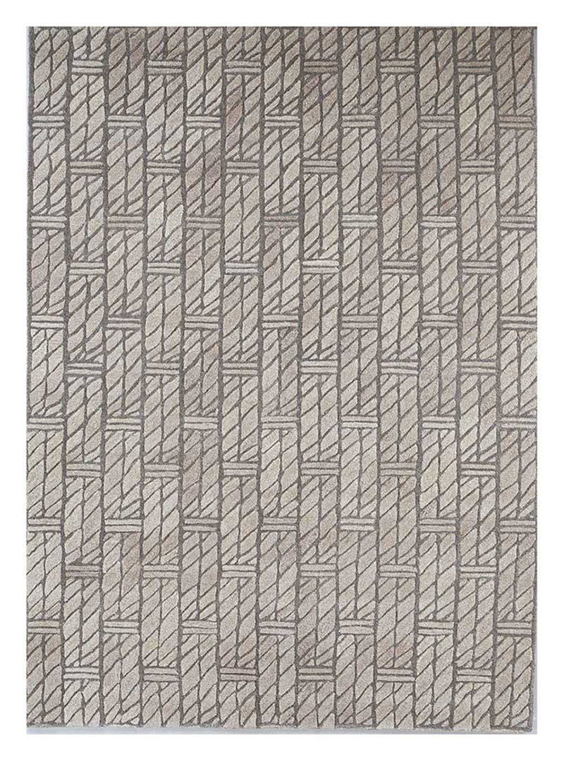 Tapis en laine - 240 x 150 cm - beige foncé