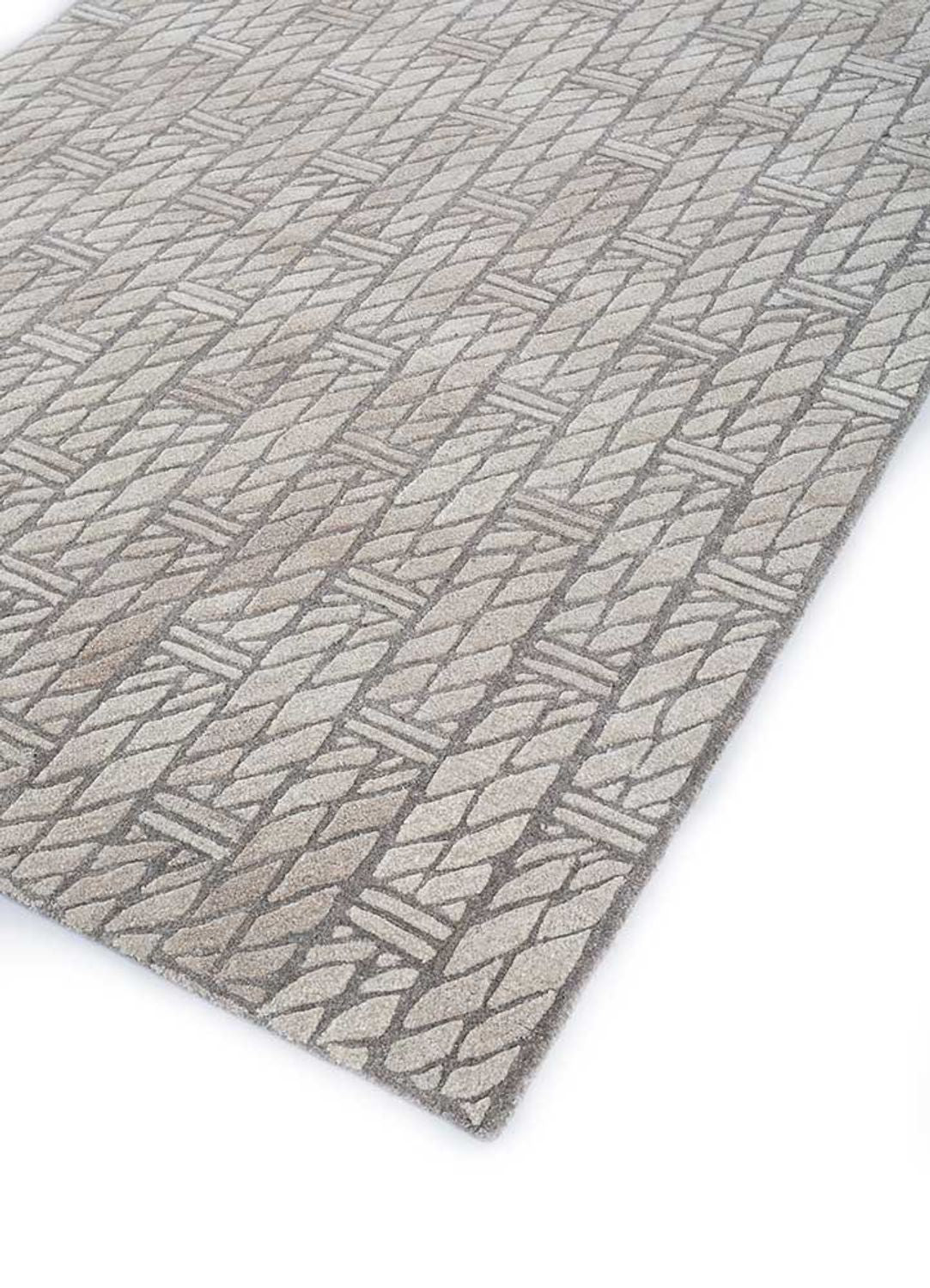 Tapis en laine - 240 x 150 cm - beige foncé