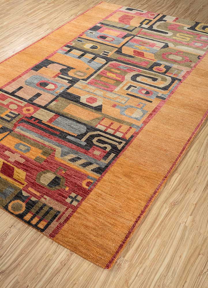 Tapis en laine - 270 x 180 cm - orange