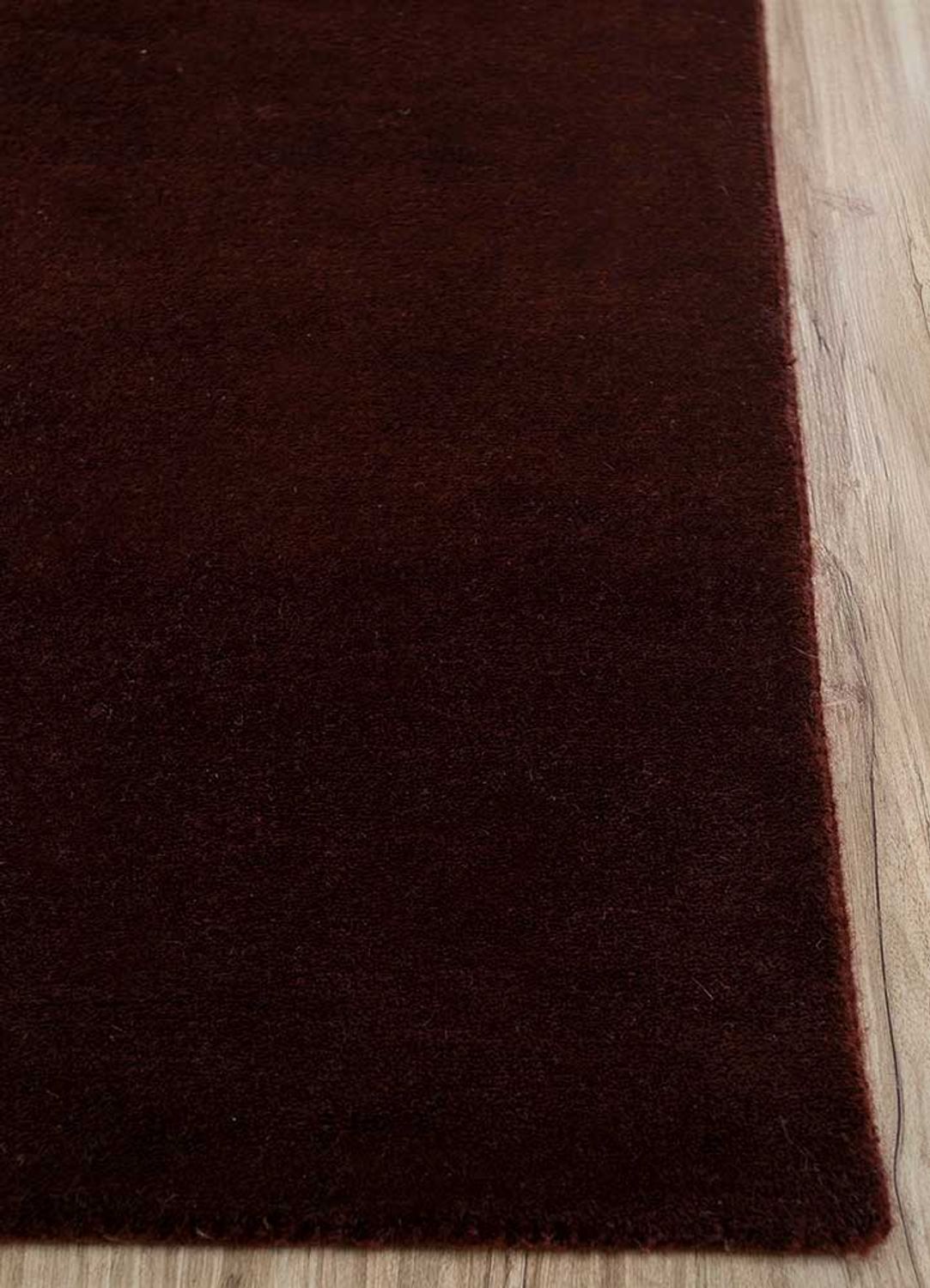 Tapis en laine - 300 x 240 cm - rouge vin
