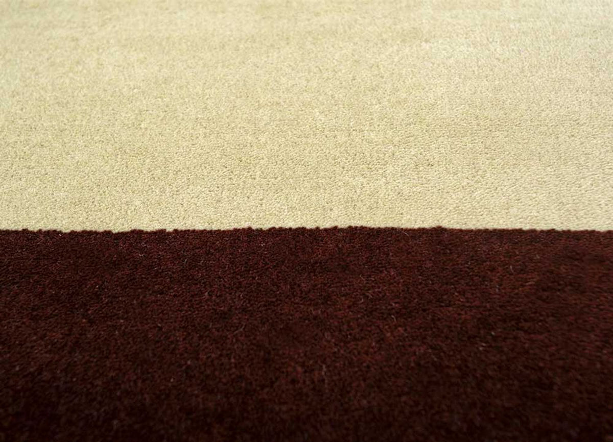 Tapis en laine - 300 x 240 cm - rouge vin