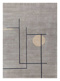 Tapis en laine - 360 x 270 cm - gris