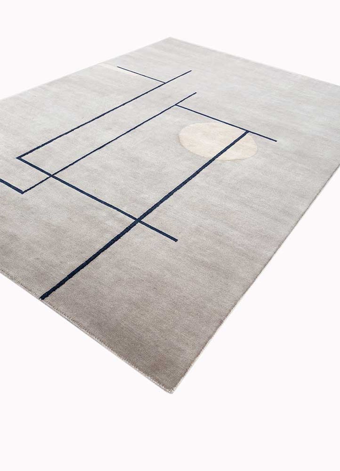 Tapis en laine - 360 x 270 cm - gris