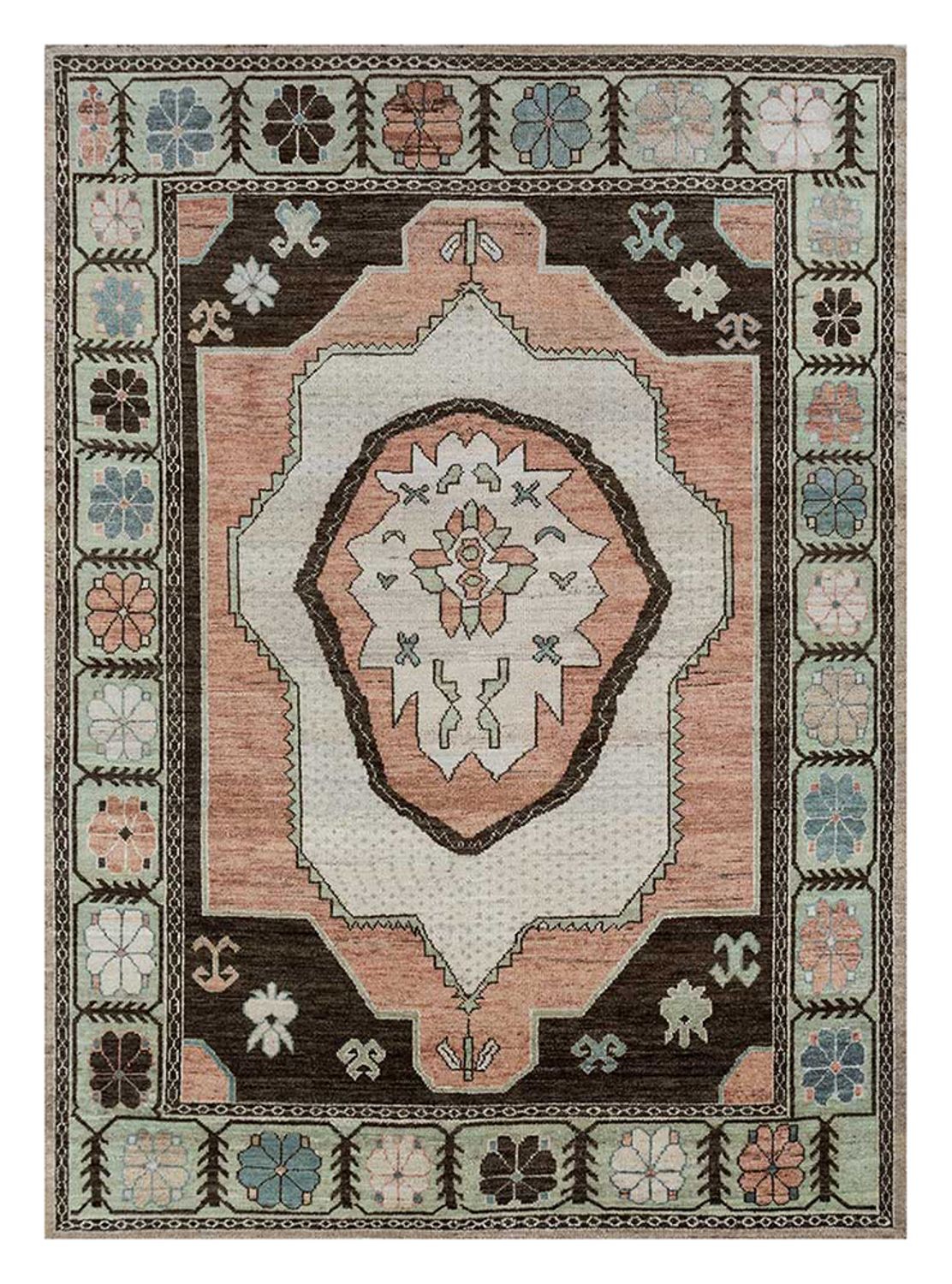 Tapis en laine - 300 x 240 cm - saumon