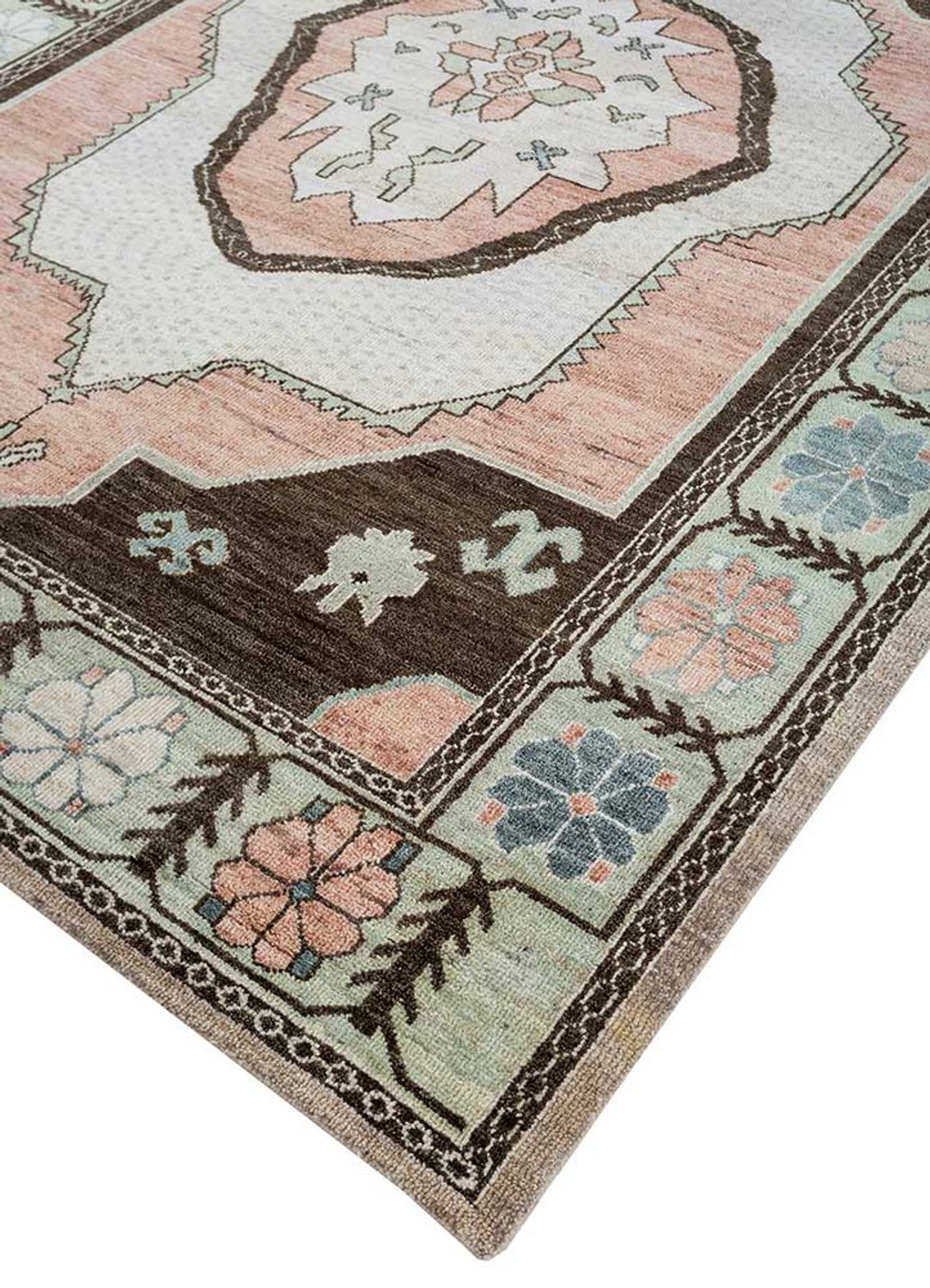 Tapis en laine - 300 x 240 cm - saumon