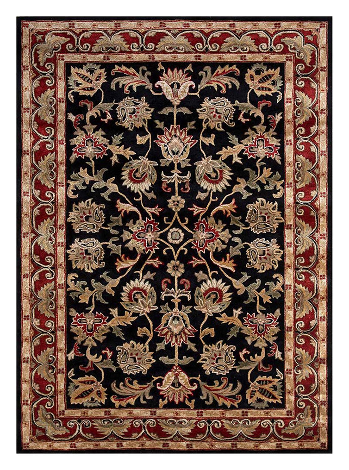 Tapis en laine - 270 x 180 cm - bleu foncé