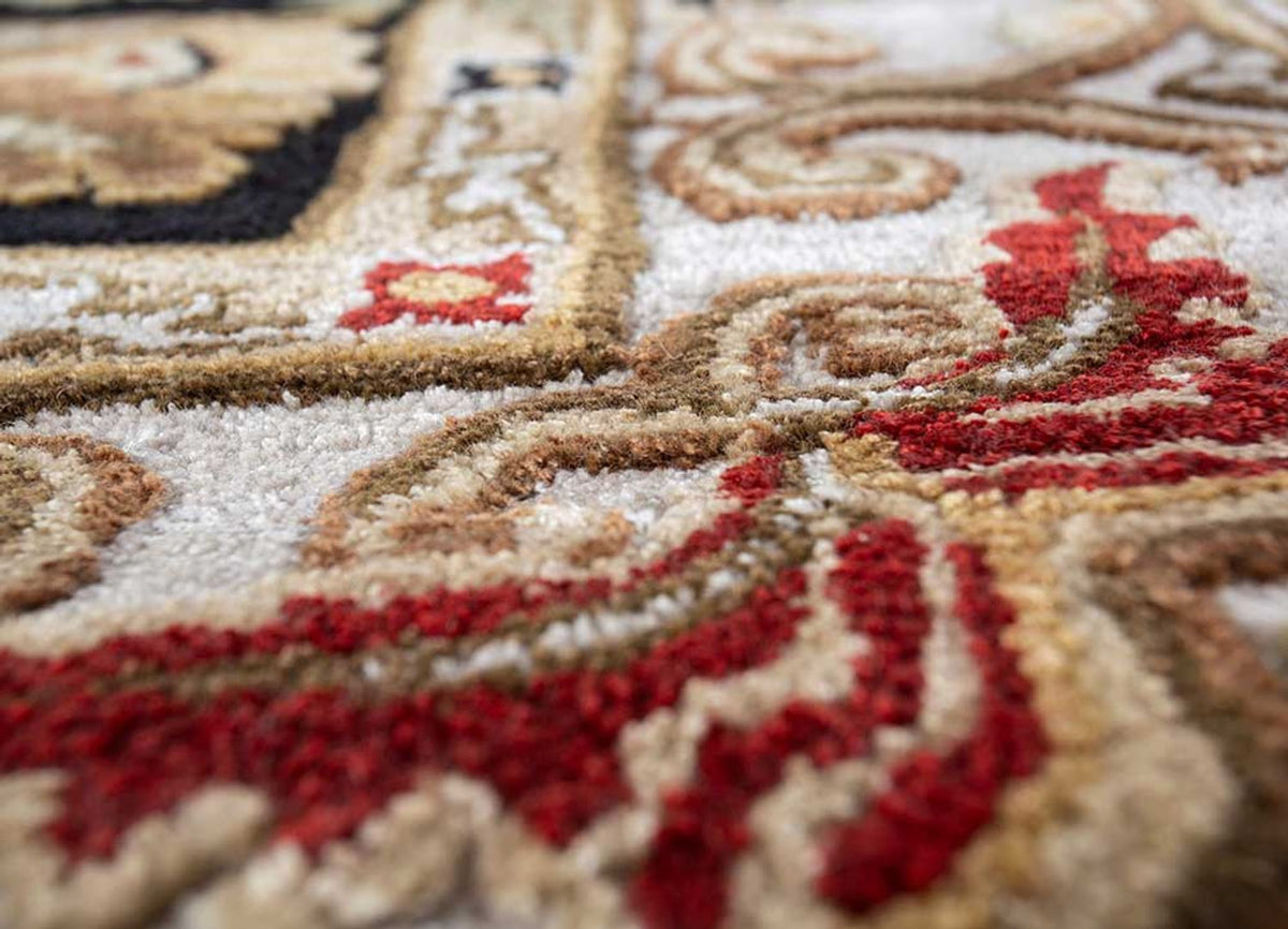 Tapis en laine - 270 x 180 cm - beige foncé