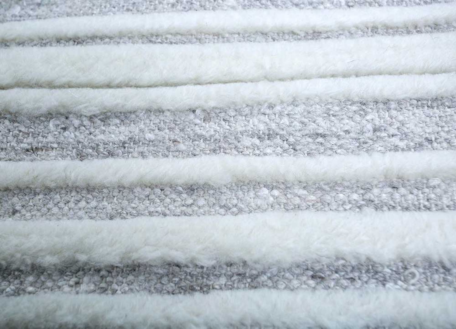 Tapis en laine - 300 x 240 cm - gris clair