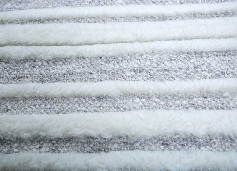 Tapis en laine - 300 x 240 cm - gris clair