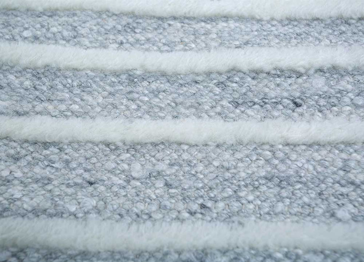 Tapis en laine - 300 x 240 cm - gris clair