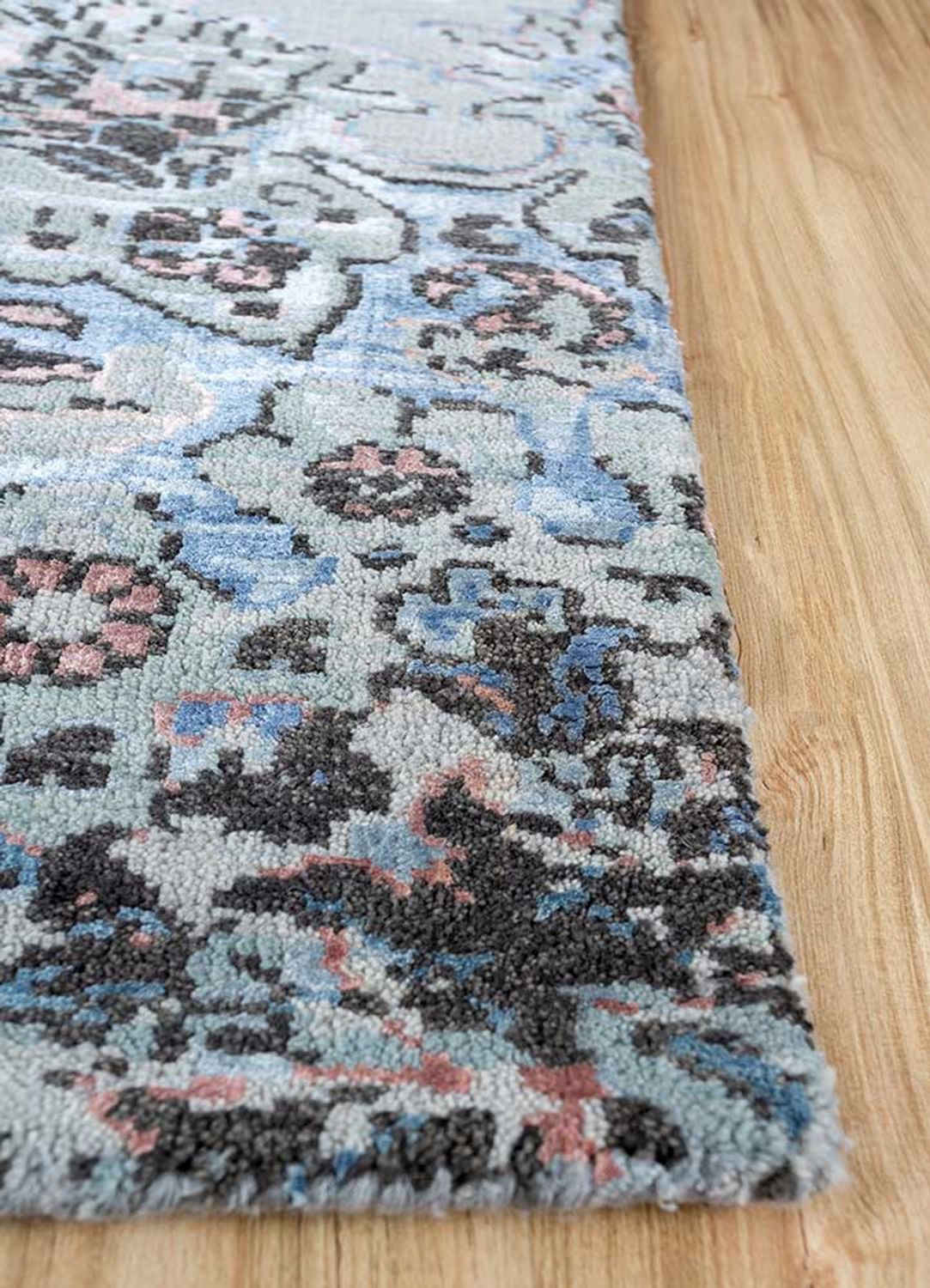 Tapis en laine - 300 x 240 cm - bleu ciel