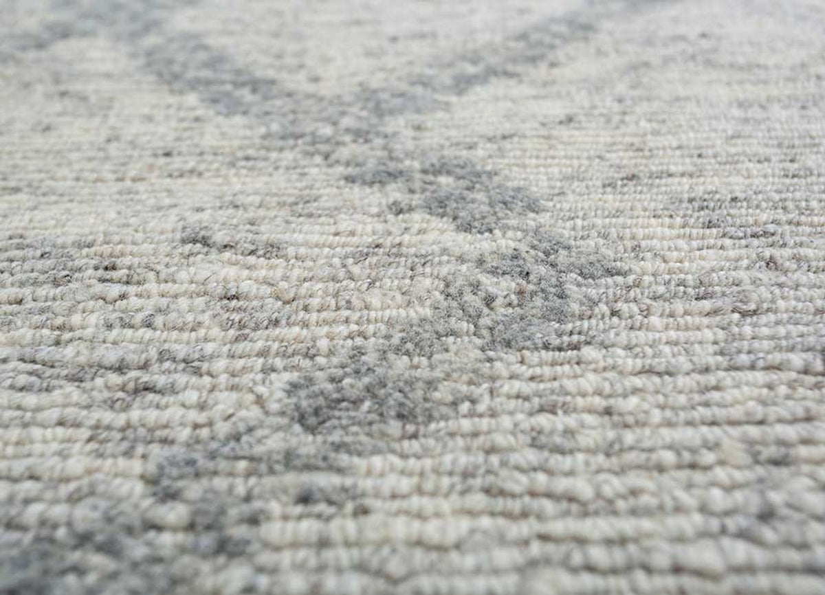 Tapis en laine - 300 x 240 cm - argent