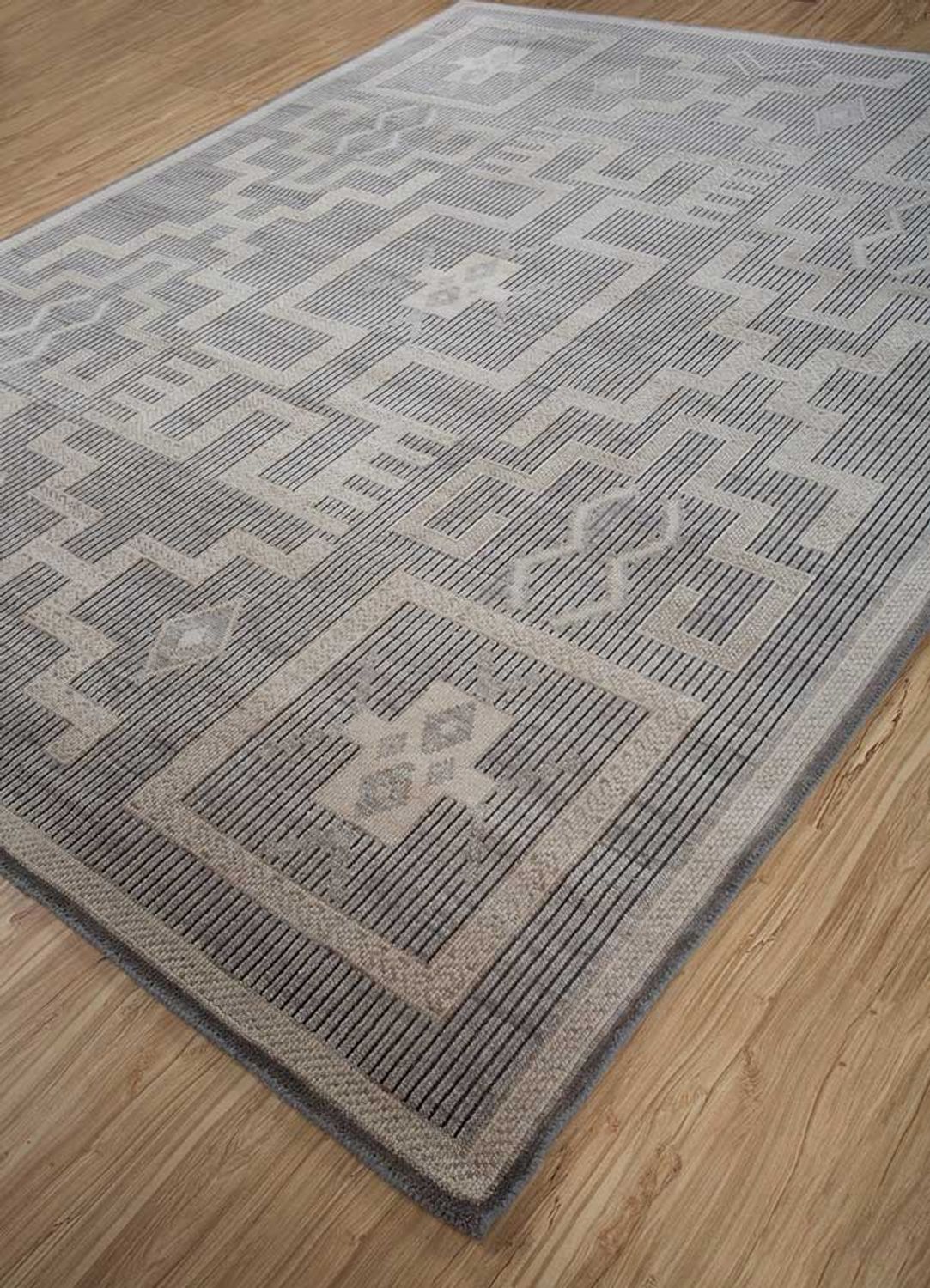 Tapis en laine - 300 x 240 cm - gris clair