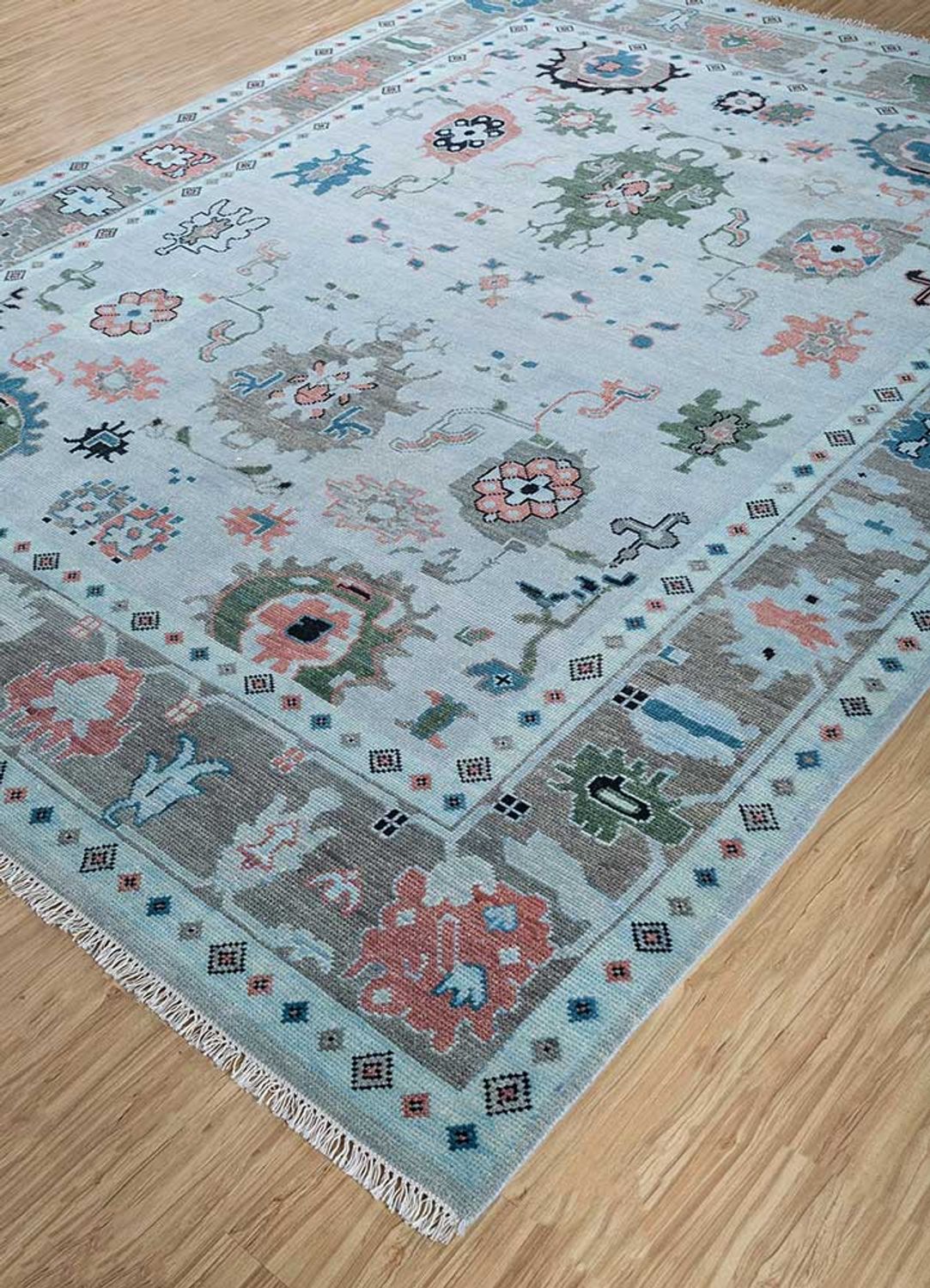 Tapis en laine - 300 x 240 cm - bleu ciel