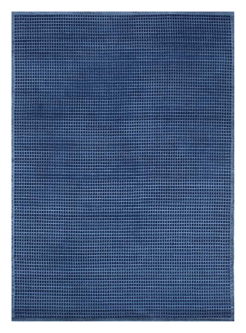 Tapis en laine - 240 x 150 cm - bleu foncé