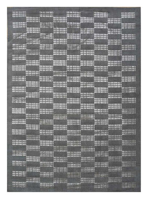 Tapis en laine - 270 x 180 cm - noir et blanc