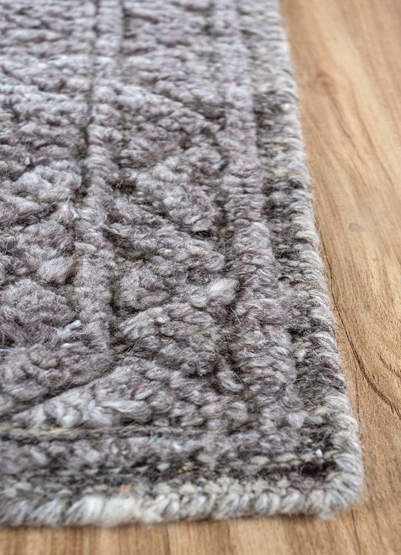 Tapis en laine - 300 x 240 cm - gris