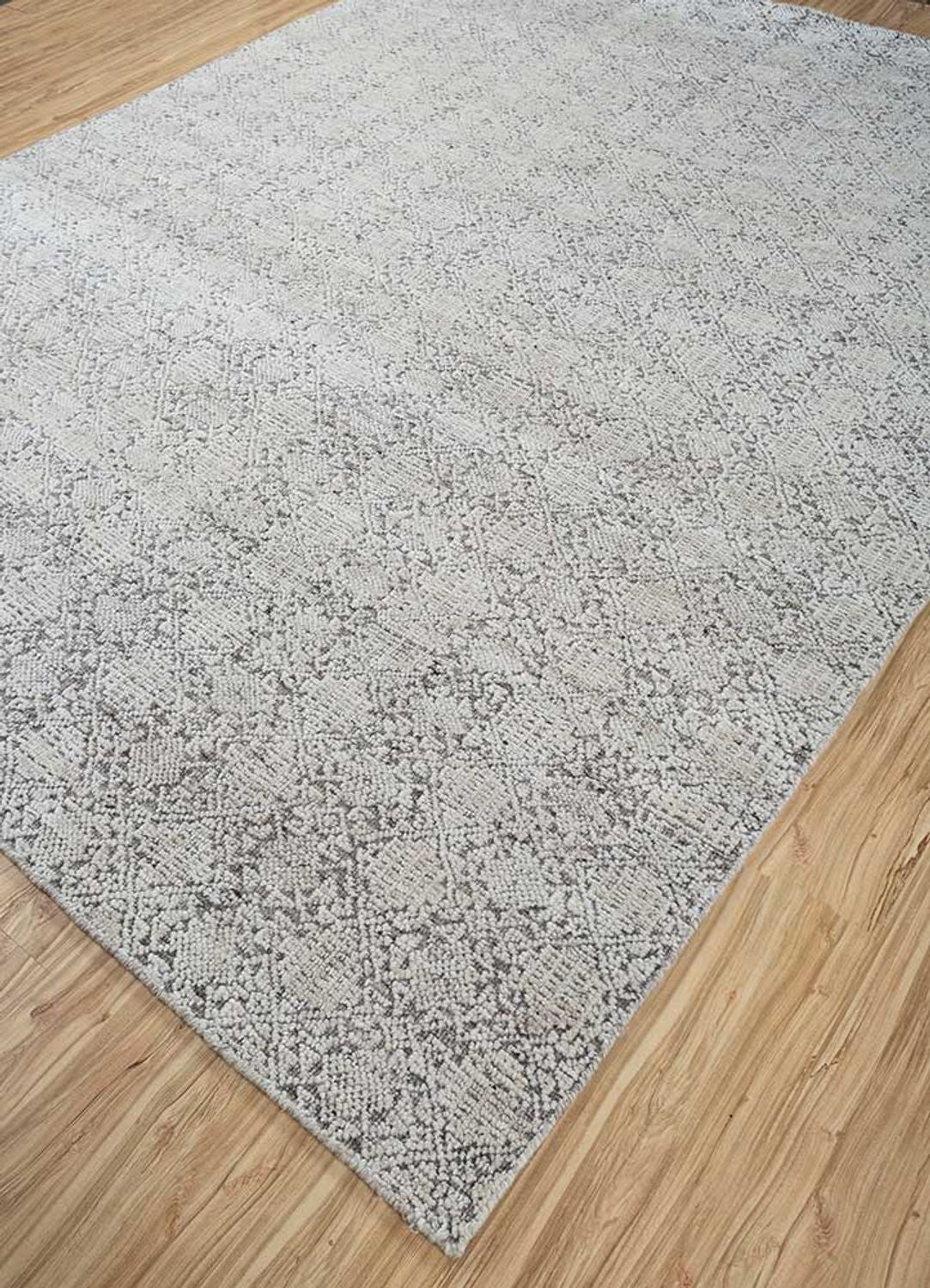 Tapis en laine - 300 x 240 cm - gris clair