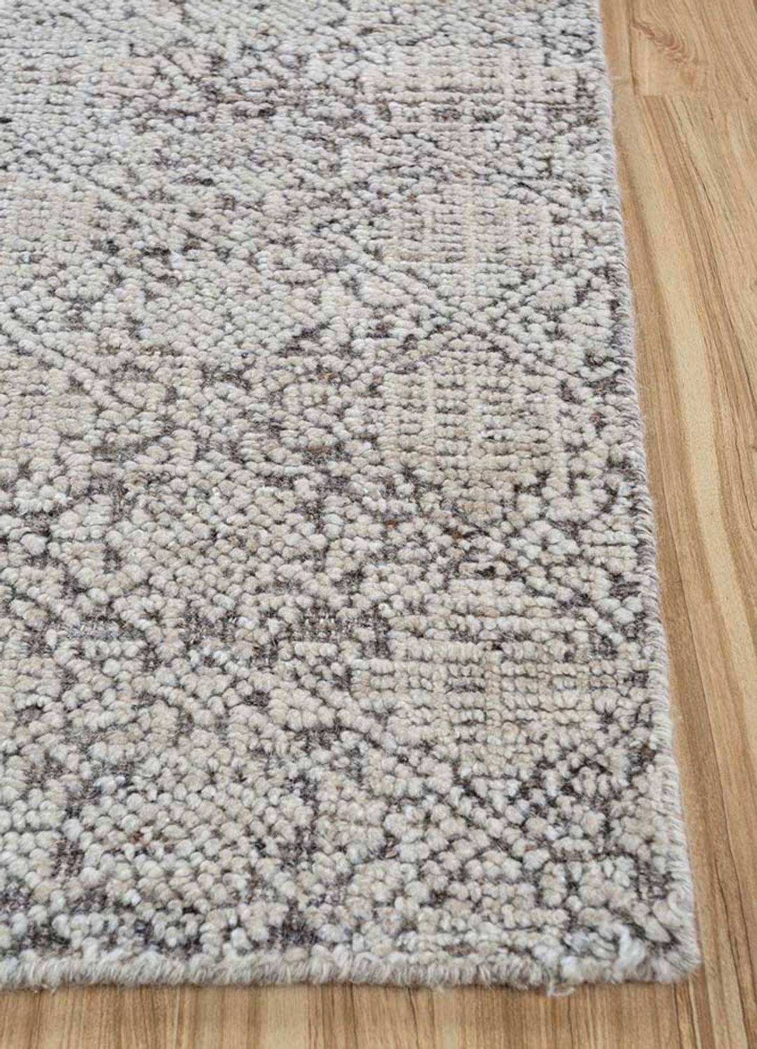 Tapis en laine - 300 x 240 cm - gris clair