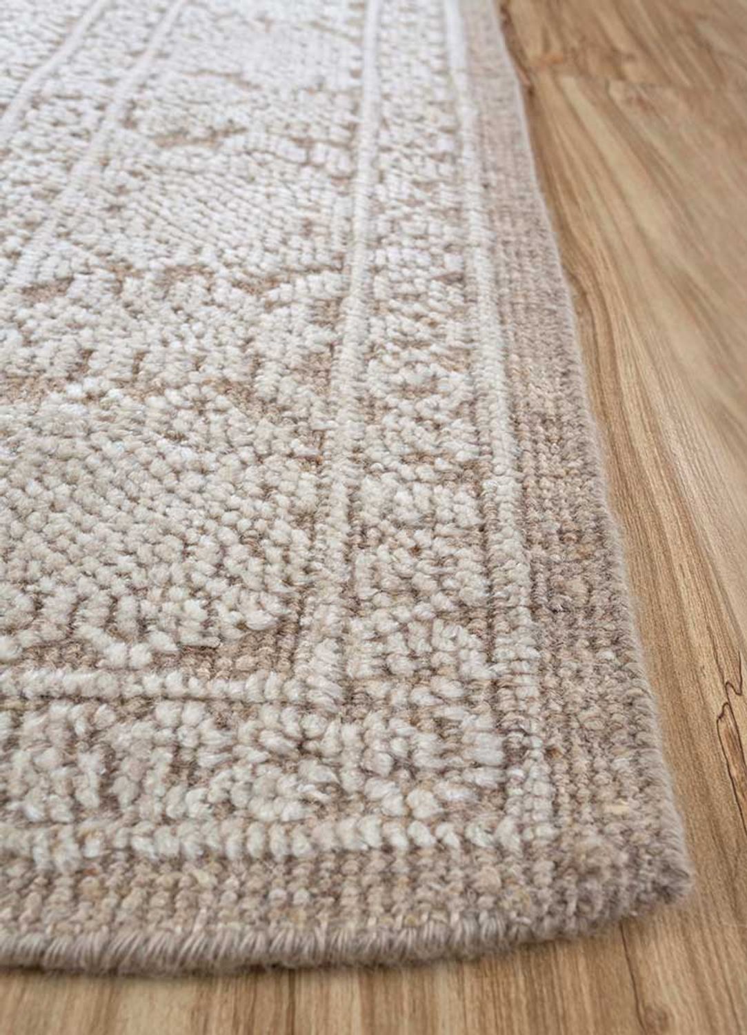 Tapis en laine - 300 x 240 cm - beige
