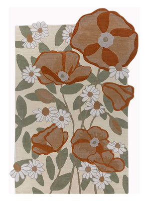 Tapis en laine originale  - 270 x 180 cm - multicolore