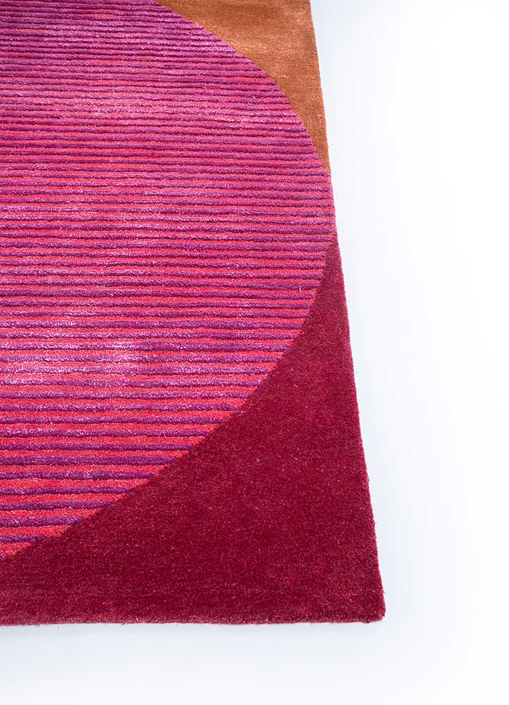 Tapis en laine originale  - 270 x 180 cm - rose