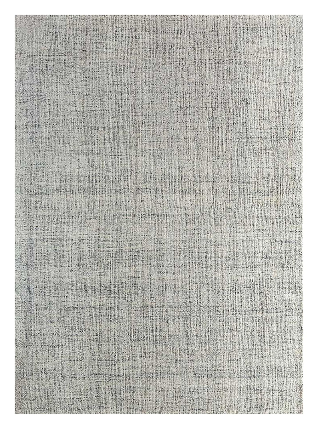 Tapis en laine carré  - 120 x 120 cm - gris clair