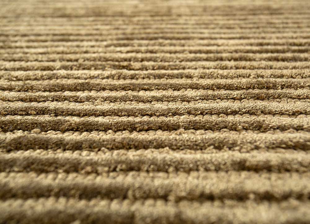 Tapis en laine originale  - 210 x 165 cm - beige foncé