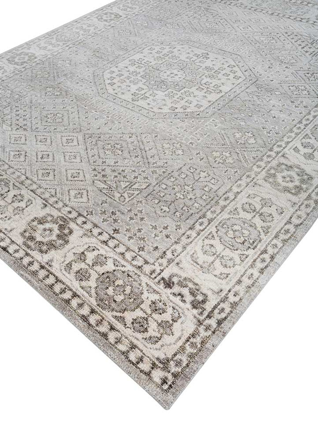 Tapis en laine - 300 x 240 cm - argent