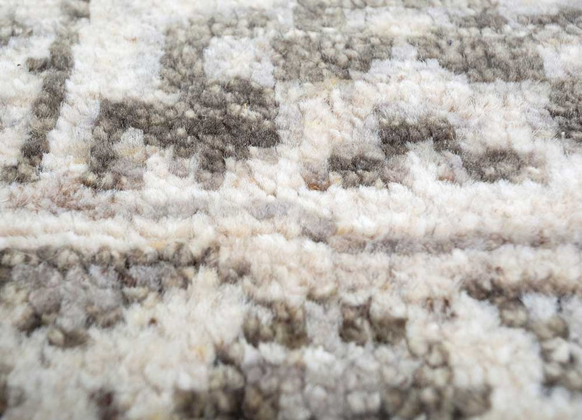 Tapis en laine - 300 x 240 cm - argent