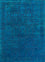 Tapis en laine - 300 x 200 cm - bleu foncé