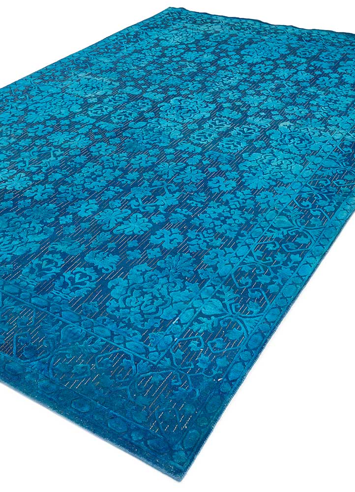 Tapis en laine - 300 x 200 cm - bleu foncé