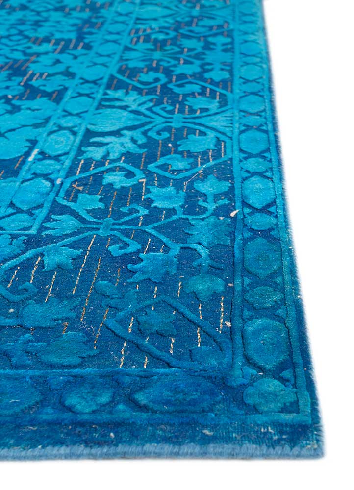 Tapis en laine - 300 x 200 cm - bleu foncé