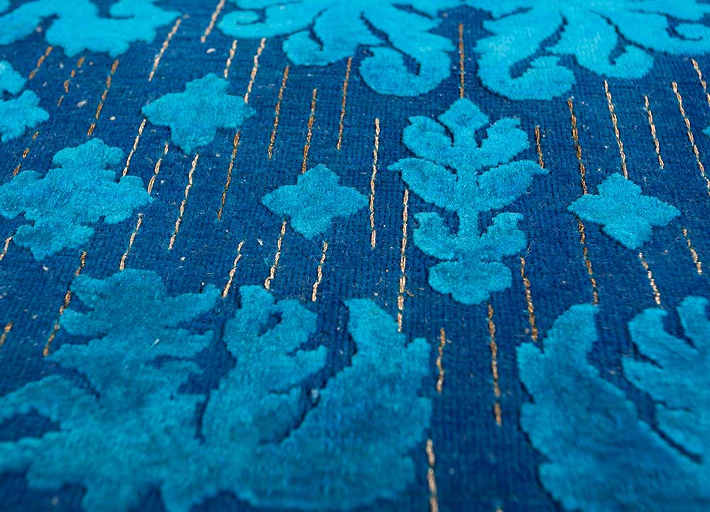 Tapis en laine - 300 x 200 cm - bleu foncé