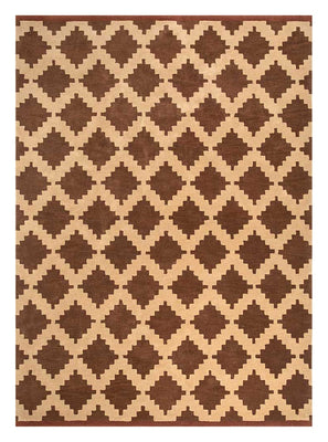 Tapis en laine - 270 x 210 cm - marron