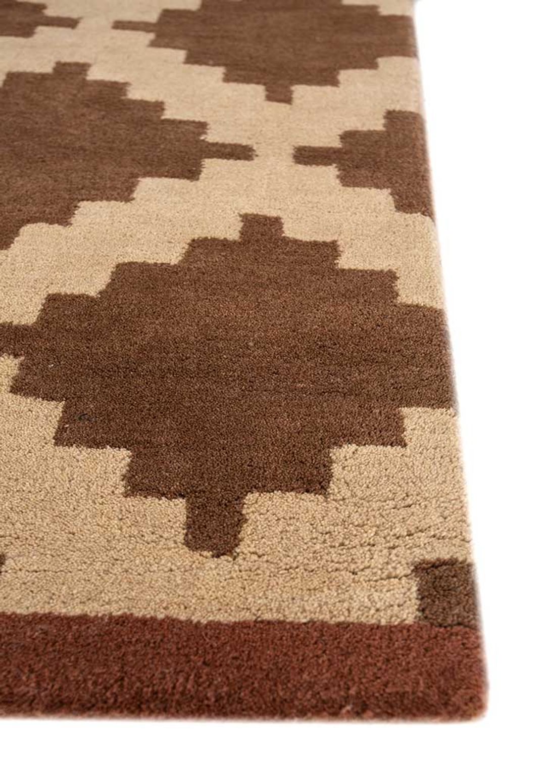 Tapis en laine - 270 x 210 cm - marron