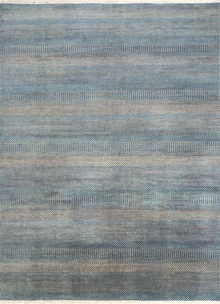 Tapis en laine - 270 x 180 cm - bleu de mer