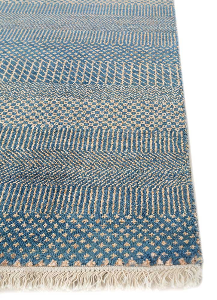 Tapis en laine - 270 x 180 cm - bleu de mer