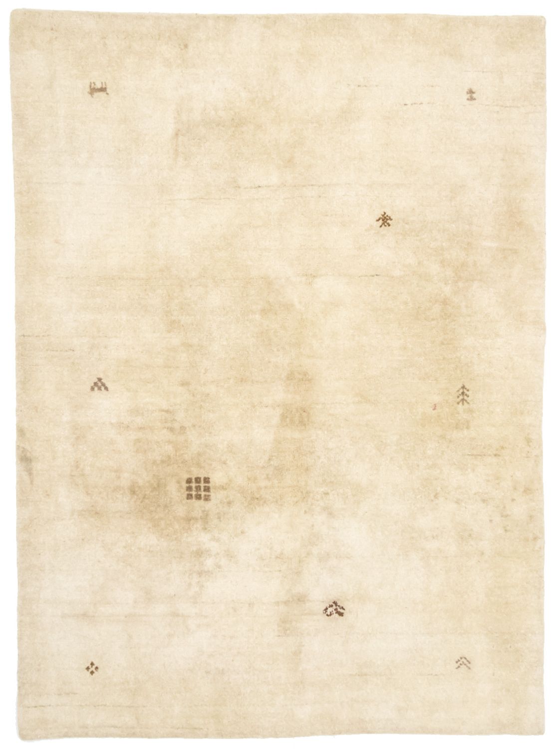 Tapis en laine - 195 x 140 cm - beige