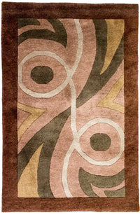Tapis Népalais - 178 x 119 cm - marron