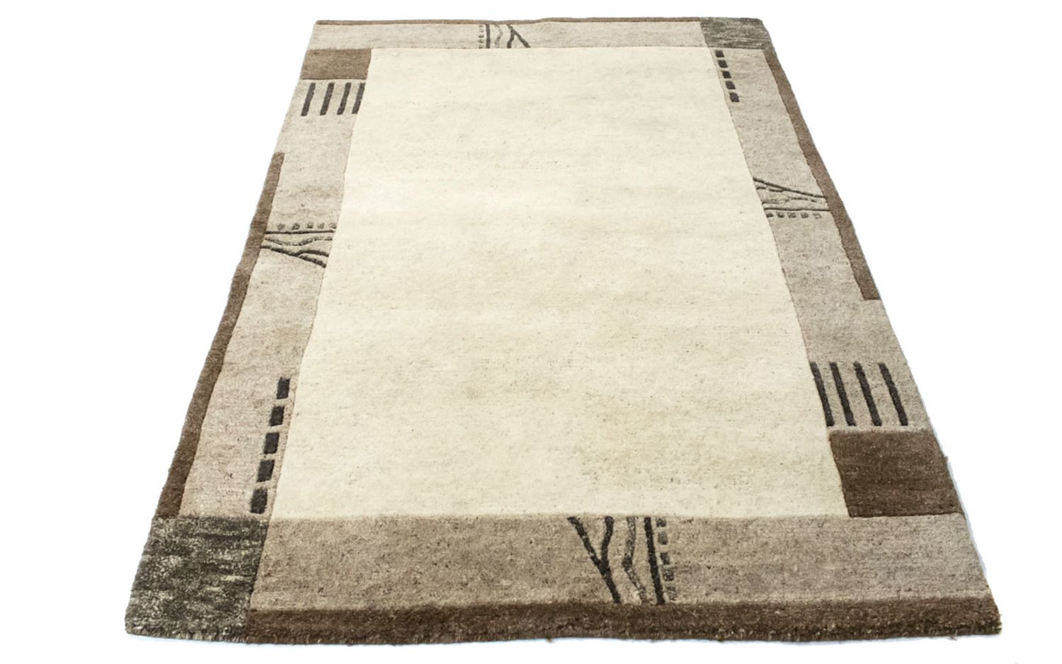 Tapis Népalais - 174 x 122 cm - beige