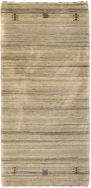 Tapis en laine - 124 x 63 cm - naturel