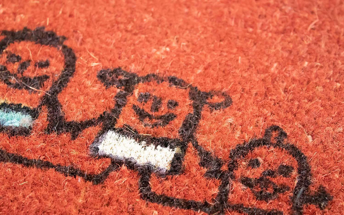 Paillasson - 60 x 40 cm - rouge