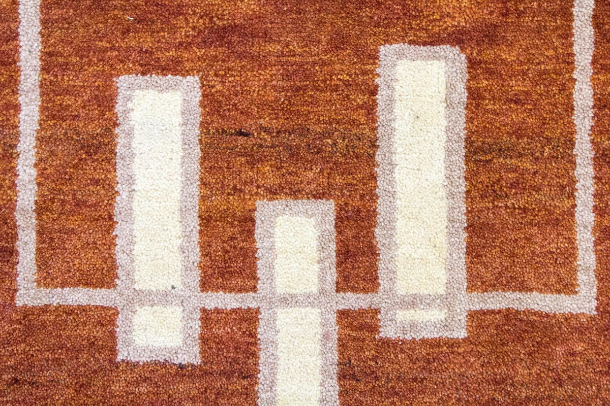 Tapis Gabbeh - Indus - 140 x 70 cm - orange