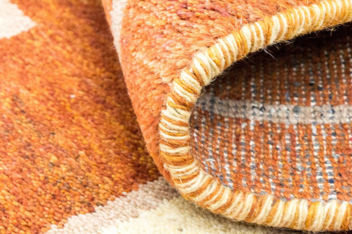 Tapis Gabbeh - Indus - 140 x 70 cm - orange