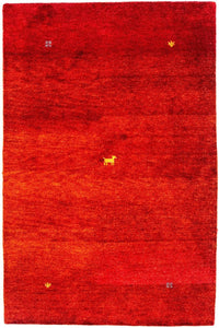 Tapis Gabbeh - Indus - 176 x 118 cm - rouge