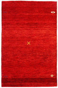 Tapis Gabbeh - Indus - 182 x 115 cm - rouge